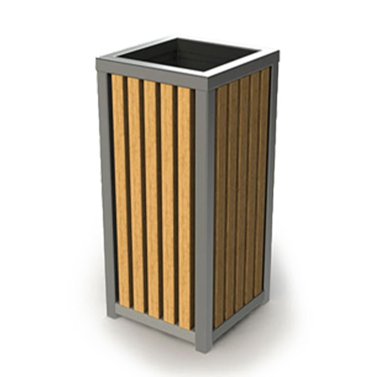 yellow Outdoor garden Wooden Dustbin