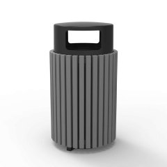 Outdoor Plastic Wood Waste Bin