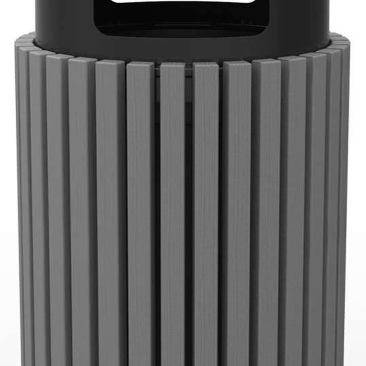 Outdoor Plastic Wood Waste Bin