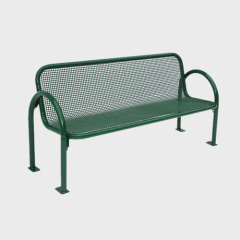 outdoor thermoplastic steel mesh leisure bench