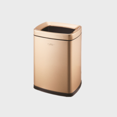 Thickened Hotel Household Uncovered Stainless Steel Trash Can