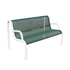 Outdoor furniture street steel mesh bench