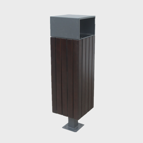 Street Decorative Wood Trash Cans