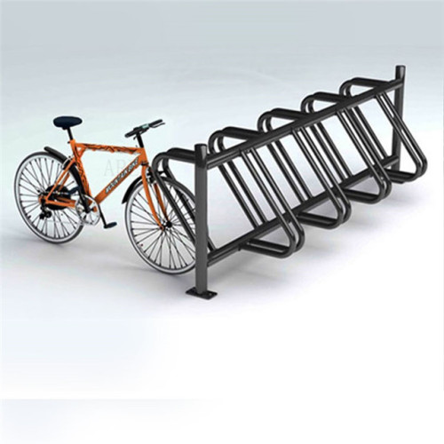 Outdoor steel bike parking stand bicycle rack