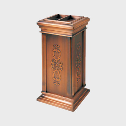 Hotel Vertical Gold Cover Royal Bronze Seat Trash Can