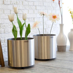 stainless steel flower pots wholesale flower planter