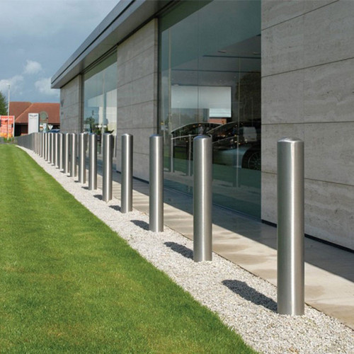 Stainless Steel parking roadblock bollard metal parking bollard