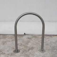 Outdoor road safety bollards and street bicycle parking rack for Australia
