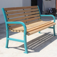 outdoor wood bench for French customer
