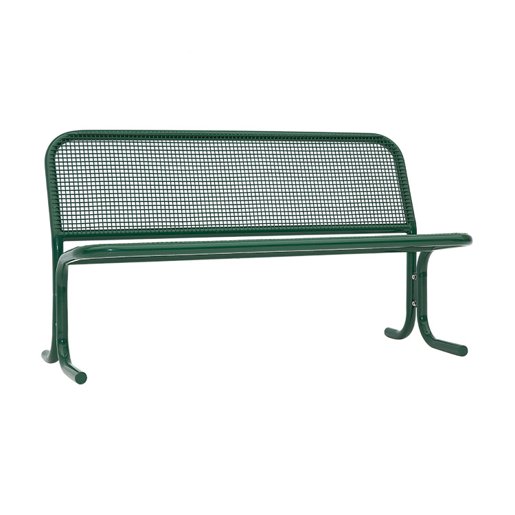 classic outdoor metal street mesh bench