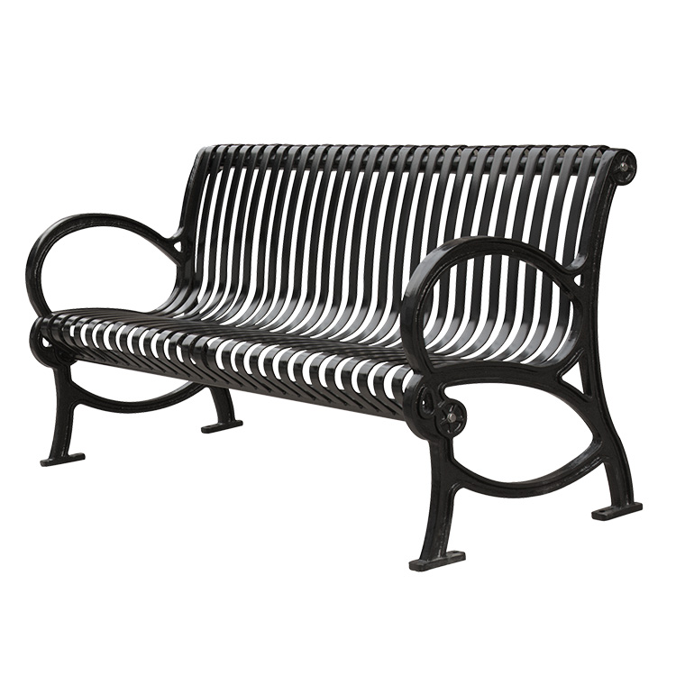 wholesale custom metal outdoor elegant nice garden bench