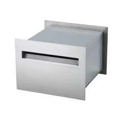 steel mailbox post modern letterbox lockable post box
