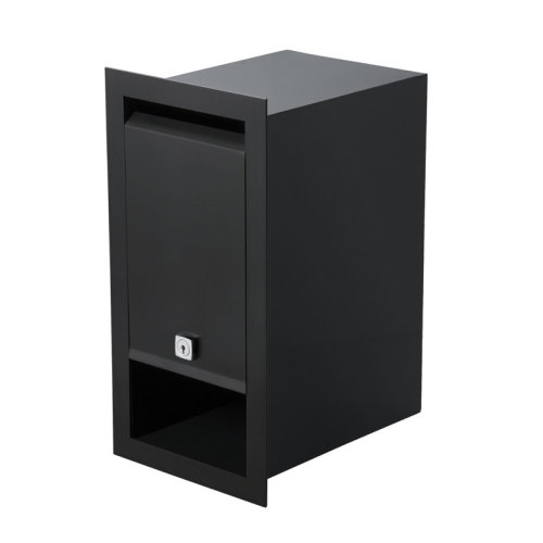 modern lockable square curbside letterbox