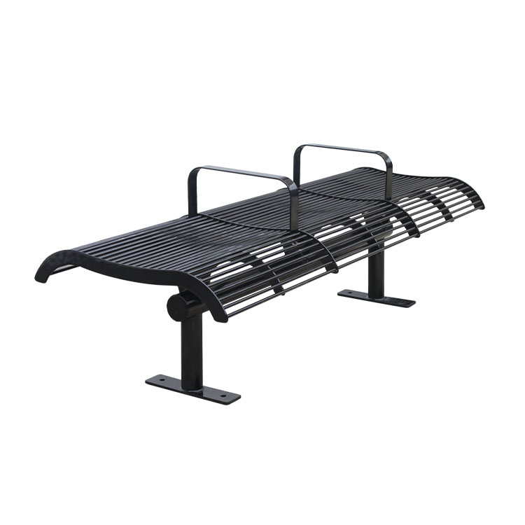 new design garden steel backless bench