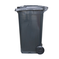 home and garden black garbage bin