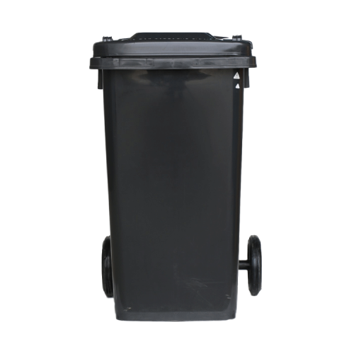 home and garden black garbage bin