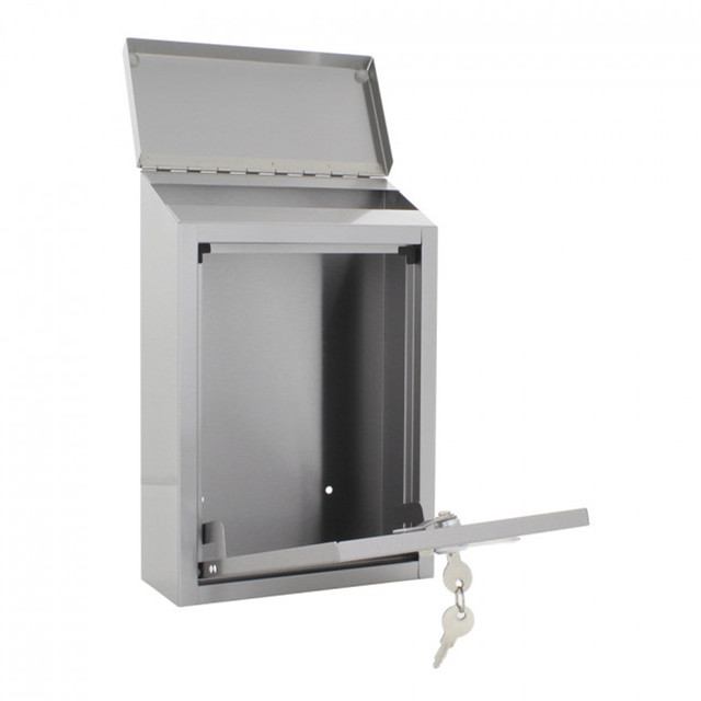 outdoor public stainless steel extra large letterbox