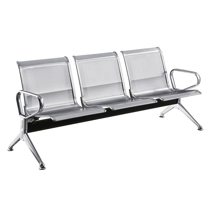modern shopping mall steel leisure bench