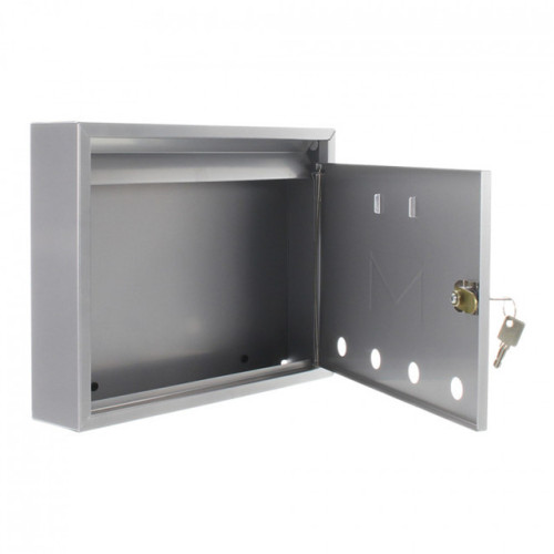 modern apartment building steel mailboxes