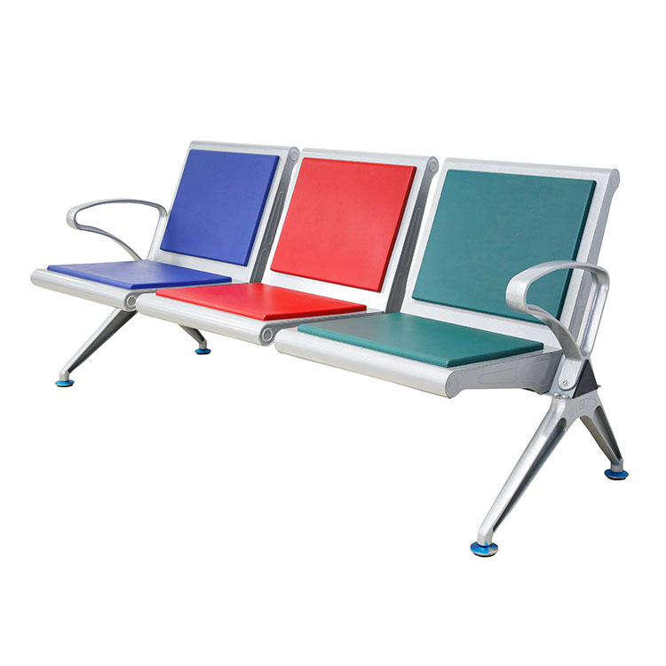 steel airport 4 seater waiting chair