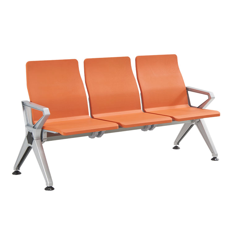 modern hospital lobby orange waiting chairs