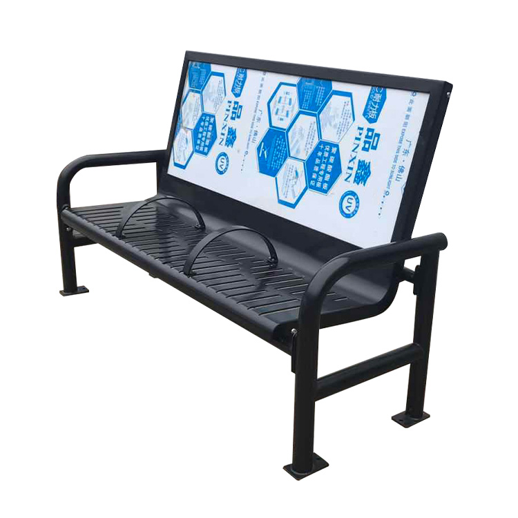 outdoor advertising bench chair