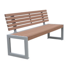 outdoor patio 3 seater simple wood bench