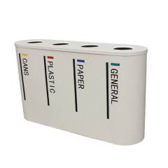 outdoor patio garbage can steel recycling bins