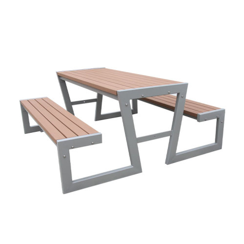 6/8 foot outdoor recycled plastic wood picnic table with bench