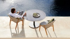 outdoor natural rattan sun chair