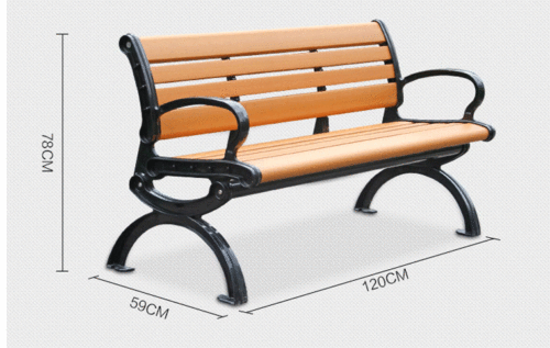 rustic country 3 seater bench seat