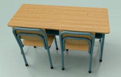 double desks and chairs for students