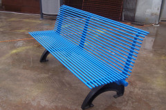 stainless steel outdoor seat bench