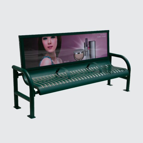 outdoor advertising bench chair
