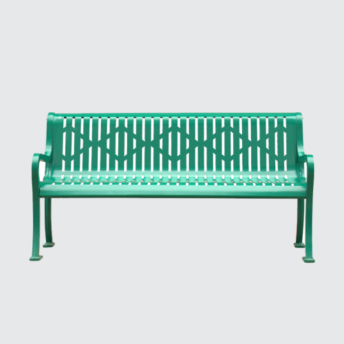 modern steel metal park benches