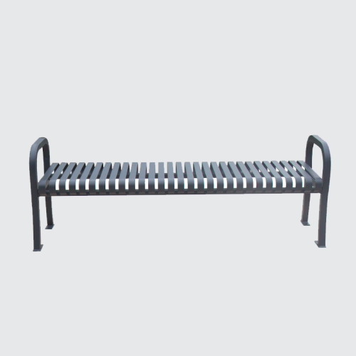 Modern steel metal park backless benches