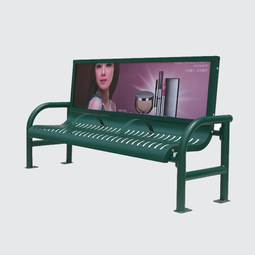 outdoor advertising bench chair