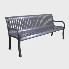 steel garden patio park bench