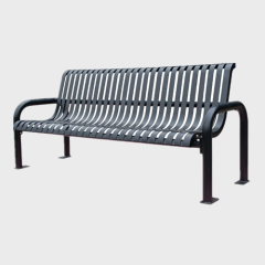 steel iron garden leisure bench