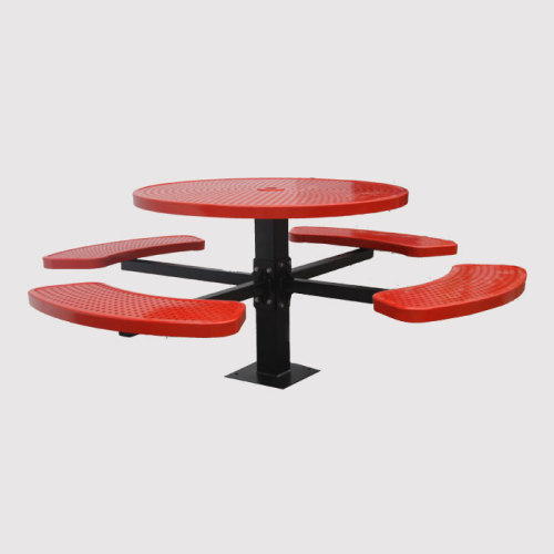 46" round thermoplastic table and chairs