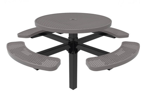 46" round thermoplastic table and chairs