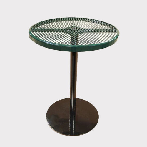 36" Round Pedestal Table with Plastic Coated Frame