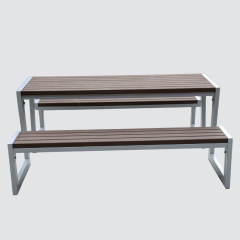 6/8 foot outdoor recycled plastic wood picnic table with bench