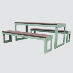 Outdoor garden table and bench sets