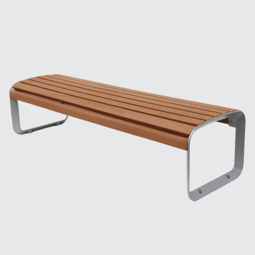 Outdoor furniture long wooden bench