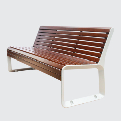 wood plastic composite park bench