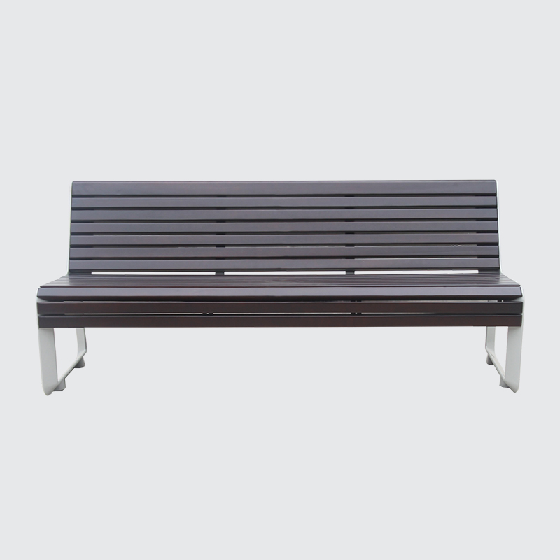 wood plastic composite park bench