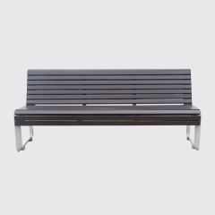 wood plastic composite park bench