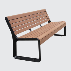 wood plastic composite park bench