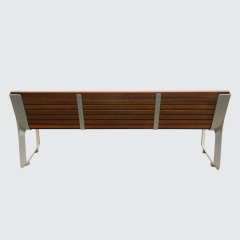 wood plastic composite park bench